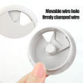 50/60MM Desk Table Plastic Cable Hole Cover PC Computer Desk Round Wire Tidy Grommet Cable Organizer. 