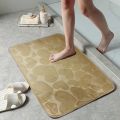 Soft Microfiber Anti-Slip Bathmat | Super Soft Microfiber Solid Bath Mat/Rug Super Absorbent Floor Mat for Door Bathroom (60 x 40 cm). 