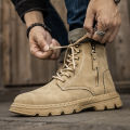 【WEJA】Men Martin Boots Hight-top Zipper Martin Boots Casual Shoes Soft Breathable Ankle Boots. 