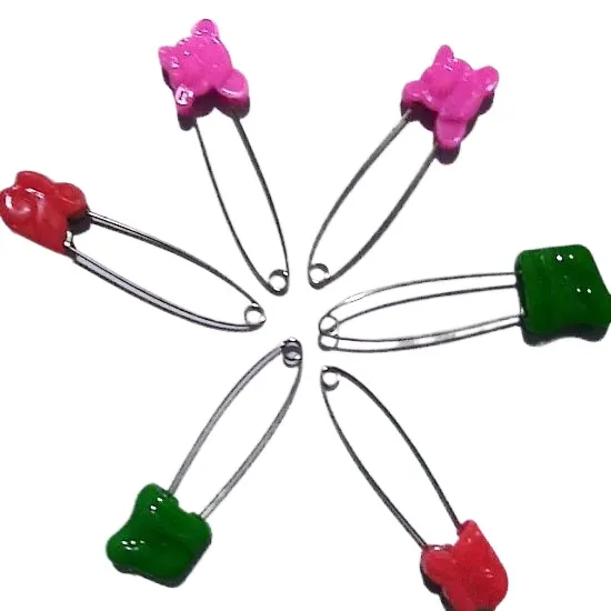 Baby Safety Pin/Napkin Safety Pin/Diaper Pins Multicolour With Plastic Head -01nos
