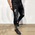 Womail Mens Skinny Stretch Denim Pants Distressed Ripped Freyed Slim Fit Jeans Trousers M300116. 