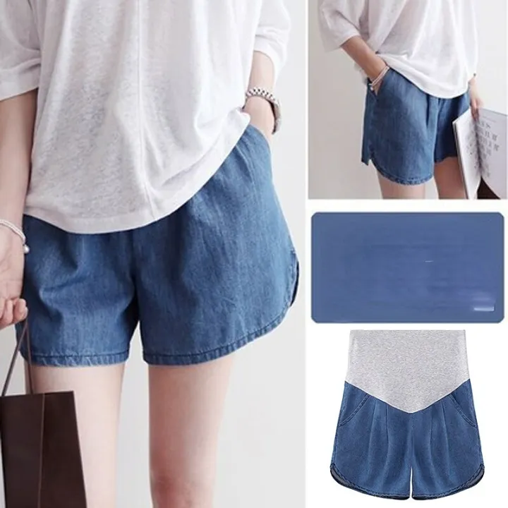 Maternity%20Denim%20Shorts%20Summer%20Outer%20Wear%20Fashion%20Thin%20Loose%20Pants%20Summer%20Tide%20Mother%20Bottom%20Summer%20Maternity%20Pants%20P0704%20-%20Image%204