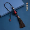 Kangning Fulu Pendant New Rearview Mirror Pendant Raw Ore Pendant Car High-End High-Content Men's and Women's Gourd Car Cinnabar. 