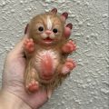 6Inch Mini Adorable Cat Reborn Doll Painted Whole Solid Silicone Lifelike Reborn Baby Dolls Toys For Kid's Gift Bebê Reborn. 
