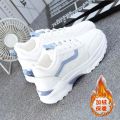 Breathable White Shoes for Women Spring and Summer New Korean Style Clunky Sneakers Women's All-Matching Sneakers for Girls Platform Shoes. 