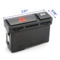Ktteay Emergency Flash Light Switch Push Button Hazard Warning Light Lock Switch for 3 Series E46 61318368920. 