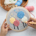 Punch Needle Rug Punch Needle Embroidery Punch Needle Set DIY Craft Needlework Punch Needle for Stitching Applique Durable Easy to Use Good Material. 