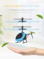 Rechargeable Infrared induction Helicopter Sensor Aircraft with Flashing Light. 