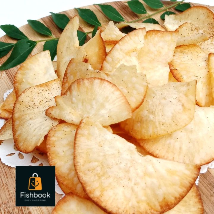 Cassava Chips (Hot & Spicy) 1kg Tapioca Flakes Crispy Manioc