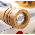 6 Inch Wood Pepper Grinder Hand Movement Salt Grinder Mill Grinder Seasoning Grinding Kitchen Cooking Tools. 