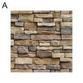 3D Rustic Effect Self-Adhesive Wall Sticker Brick Stone Wallpaper for Home Decor with Easy Installation. 