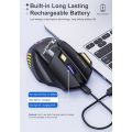 iMICE GW-X7 2.4G + Dual Mode 7-button Silent Rechargeable Gaming Mouse with Colorful RGB Lights. 