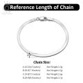 Orsa Jewels 18k Gold 925 Sterling Silver 3mm Flexible Flat Herringbone Chain Bracelet For Women Fahsion Jewelry Sb107. 
