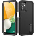 3 In 1 Full Cover Shockproof Phone Case With Stand For Samsung Galaxy A13 4G / A13 5G / Galaxy A04S Thick Hard Phone Casing Contrasting Colors Fashion Phone Cover Shell. 