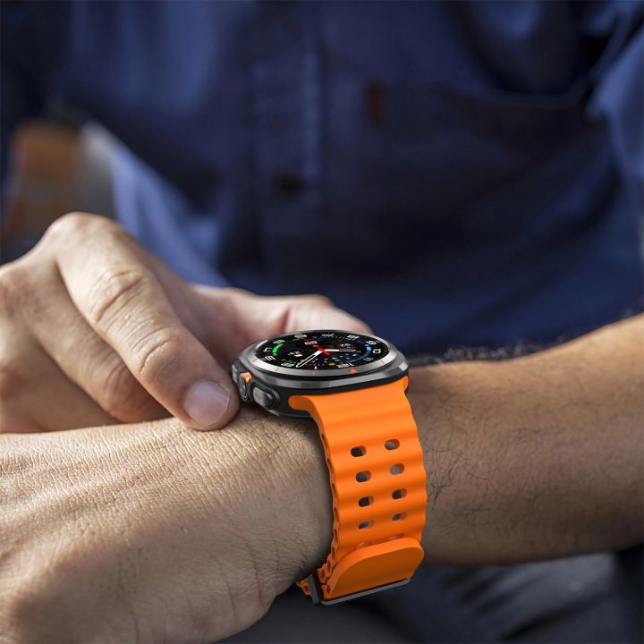 NEW%20Original%20Strap%20for%20Samsung%20Galaxy%20watch%20Ultra%2047mm%20accessories%20Marine%20Silicone%20Sport%20Bracelet%20Correa%20Galaxy%20watch%207%20Ultra%20Band%20-%20Image%204