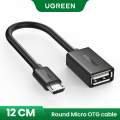 UGREEN Micro USB 2.0 OTG Cable On The Go Adapter Male Micro USB to Female USB. 