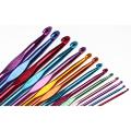 Aluminum Multicolor Crochet Hooks Needle Pack of 12 (2.0 to 8.0 mm). 