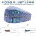 BST Orthopedic Leg Pillow Memory Foam Ergonomic Knee Pillow For Side Sleepers Knee Pillow For Back Pain Leg Cushion For Sleep. 