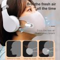 Air Face Fan Personal Breathe Cooler Wearable Air Purifier USB Mini Portable Mask Clip Fan Electric Air Conditioning Cooling Fan. 