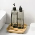 Sannitizer Replacement Bottle Shower Gel Press Japanese Transparent Large Capacity Shampoo Travel Bottle Storage Empty Bottle. 