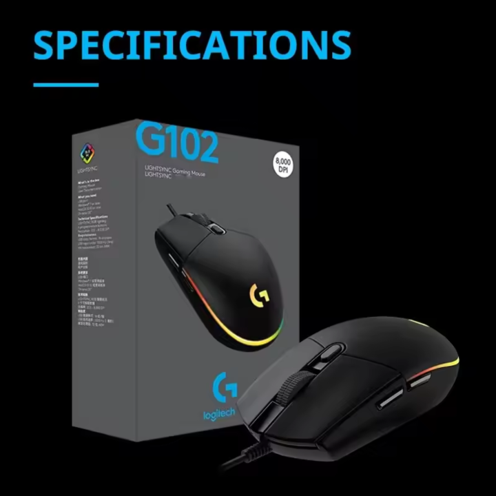 Logitech%20G102%20Mouse%20USB%20Wired%20Gaming%20Mouse%208000%20DPI%20Rainbow%20Optical%20Effect%20Screen%20For%20PC/Mac%20Computer%20and%20Laptop%20-%20Image%206