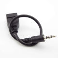 3.5mm jack male to USb Female jack 3.5 male Converter Headphone Earphone Audio Cable Adapter Connector Cord for mp3 4 phone pc. 