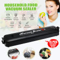 Household Food Vacuum Sealer Machine Sealing Food Storage Bags Retain Fresh with 15Pcs Storage Bag 90W AC 110V-120V/60Hz 220V-240V/50Hz EU Plug. 