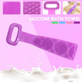 【UrbanNomad】73cm Men/Women Double-sided body Scrubber Bath Brush Food Grade Silicone Body Rubbing Brush Exfoliating Scrub. 
