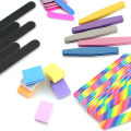 Colorful Nail Files Lime 100/180 Double Side Sanding Buffer Block Set Filer Sandpaper Nail File For UV Gel Polish Manicure Tool. 