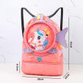 Children's Swimming Bag Cute Animals Beach Backpack For Kids Swimming Bag Girls Beach Pool Swim Wet And Dry Backpack For Outdoor. 