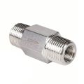 Non Return 304 Stainless Steel One-way Valve Silver 1/4 Inch NPT Check Valve Male to Male Thread Non-Return Valve Oil Water Gas. 