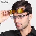 Wenefang New Style Car Night Vision Sunglasses For Driving Goggles Unisex Driver HD Night Day Driving Wrap Around Anti Glare Sunglasses. 