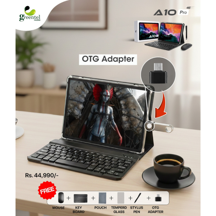 Greentel%20A10%20Pro%20Tablet%20(4G)%20%7C%20Free%20Key%20board,%20Mouse,%20Stylus%20Pen,%20Pouch%20%7C%204GB%20+%204GB%20RAM%20%7C%20128GB%20ROM%20%7C%206000mAh%20battery%20%7C%2010.1"%20Big%20Display,%20-%20Image%209