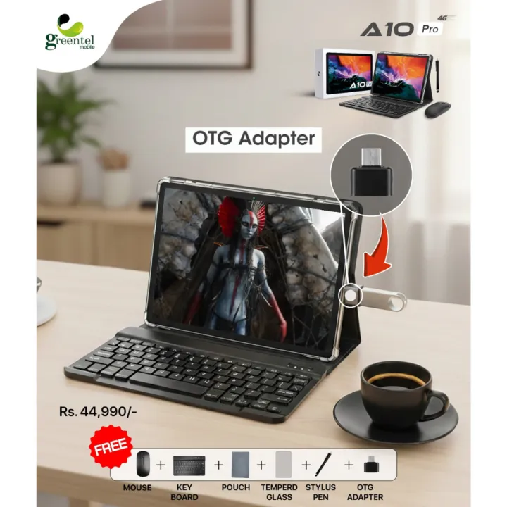 Greentel%20A10%20Pro%20Tablet%20(4G)%20%7C%20Free%20Key%20board,%20Mouse,%20Stylus%20Pen,%20Pouch%20%7C%204GB%20+%204GB%20RAM%20%7C%20128GB%20ROM%20%7C%206000mAh%20battery%20%7C%2010.1"%20Big%20Display,%20-%20Image%209