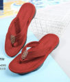 New Summer Southeast Asian Casual Trend Men's Rubber Thick Sole Flip-Flop Beach Sandals Denim Fabric In Stock. 