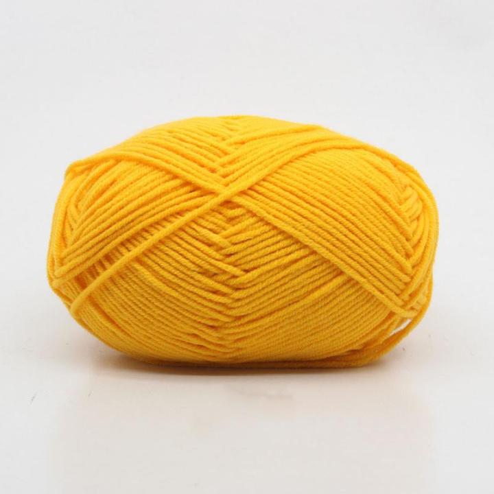 50 Grams/Ball Baby Milk Cotton Yarn For Hand Knitting Crochet Worsted Wool Thread Colorful Eco-dyed DIY Needlework