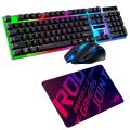 GK-100 Gaming Keyboard and Mouse RGB Combo with L11 Mouse Pad – Wired Backlit Set for Smooth Gameplay & Pro Performance- Rank 2. 