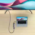 Baseus 8-in-1 Star Joy Series Multifunctional Type-C HUB Docking Station Gray (Type-C to HDMI*1 / VGA*1 /USB3.0*3 / Type C PD*1 / SD&TF*1) 6 Months Warranty. 