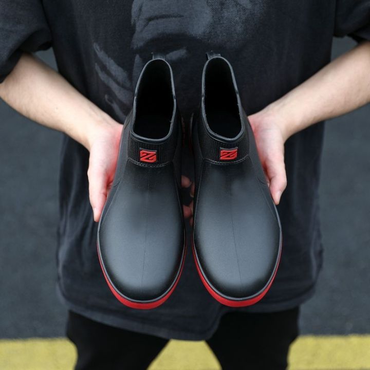Rain%20Boots%20Waterproof%20Stylish%20Water%20Shoes%20Men's%20Rain%20Boots%20Short%20Tube%20Mid%20Tube%20Kitchen%20Anti-Slip%20Rubber%20Shoes%20Lightweight%20and%20Extra%20Thick%20Summer%20Rubber%20Boots%20-%20Image%208