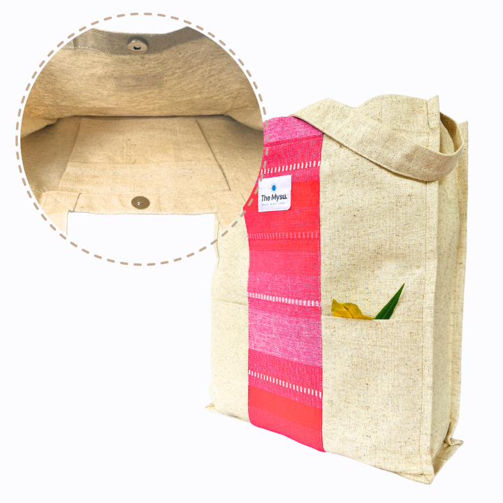THE%20MYSU%20Heavy%20Duty%20Canvas%20Tote%20Bag%20-%20Pink%20Stripe%20-%2014.5%20inches%20(L)%20*%203%20inches%20(W)%20*%2016%20inches%20(H)%20-%20Image%205