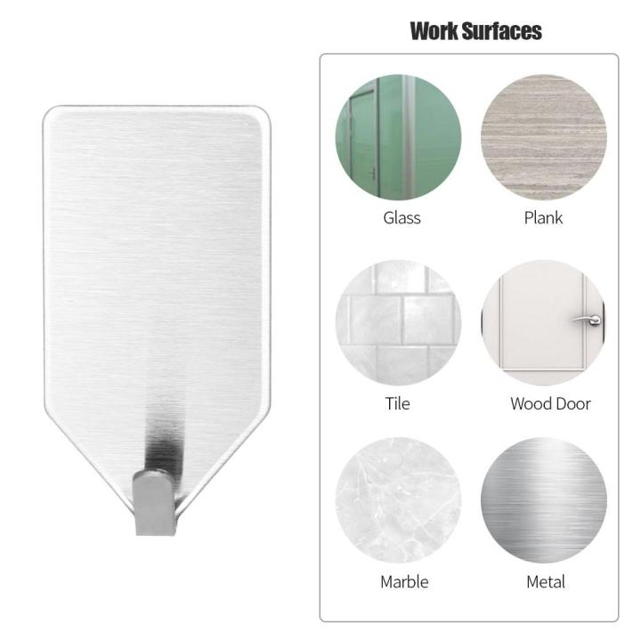8pcs%20Adhesive%20Hook%20Stainless%20Steel%20Adhesive%20Hooks%20Strong%20Wall%20Hanger%20Waterproof%20Shower%20Towel%20Robe%20Loofah%20Rack%20Holder%20Wall%20Coat%20Keys%20Bags%20Sticky%20Hooks%208%20Packs%20Hooks%20with%20Stickers%20for%20Kitchen%20Bathroom%20Office%20Sitting%20Room%20-%20Image%204