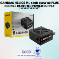GAMDIAS HELIOS M1-550B 550W 80 PLUS BRONZE CERTIFIED POWER SUPPLY UNIT | PSU (3 YEARS WARRANTY). 