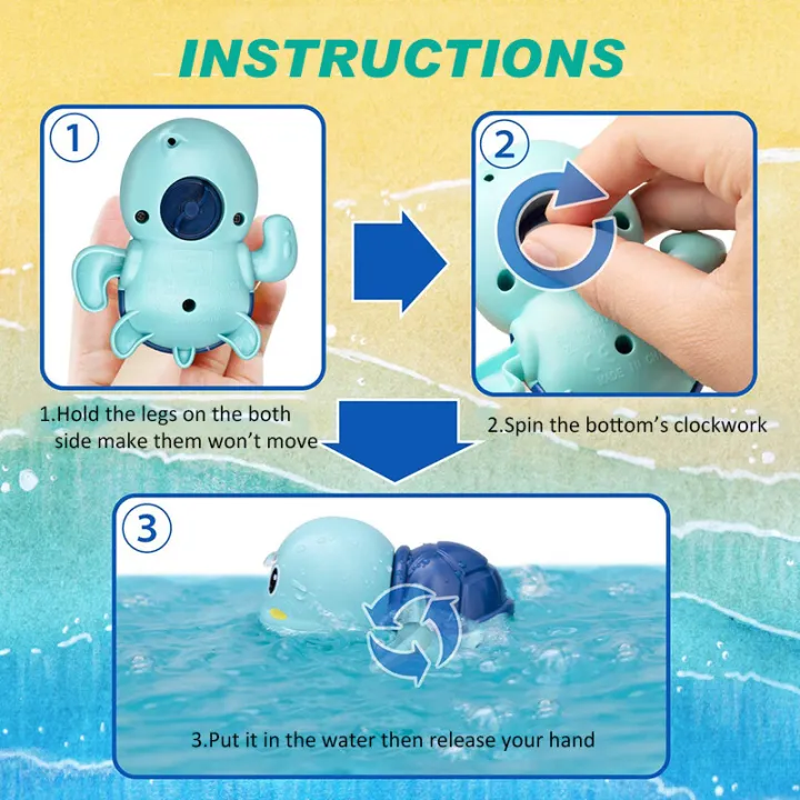 Baby%20bath%20toys%20Little%20Turtle%20And%20Dolphin%20Swimming%20Plaything%20Showering%20Funny%20Toys%20Clockwork%20Cute%20Water%20Gliding%20Toys%20Mainan%20Bayi%20Mandian%20-%20Image%203