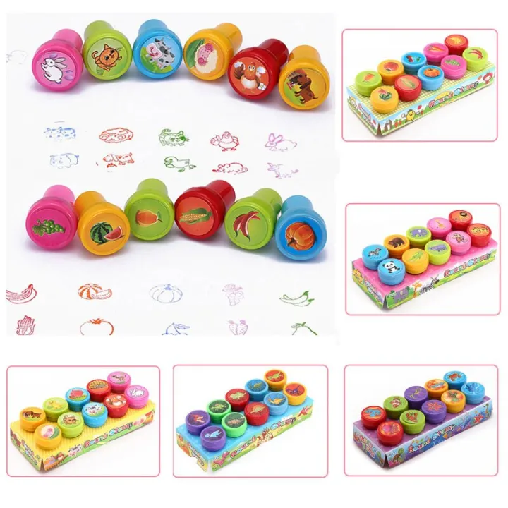 Round%20Multicolor%20Fun%20Stamps%20Traffic%20Child%20Scrapbook%20Kids%20Stamp%20Reward%20Stamper%20Toys%20-%20Image%204