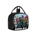 New Large Capicity Roblox Lunch Bag Thermal Portable Insulation Ice Bag Anime Figure Children Lunch Box Bag School Office. 