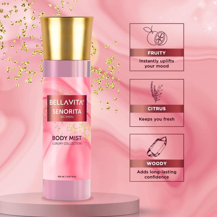 Bella%20Vita%20Luxury%20Senorita%20Women%20Body%20Spray%20Mist%20Perfume%20for%20Refreshing%20Floral%20&%20pomegranate%20Long%20Lasting%20Fragrance%20with%20Mint%20150%20Ml%20NUZ%20-%20Image%202