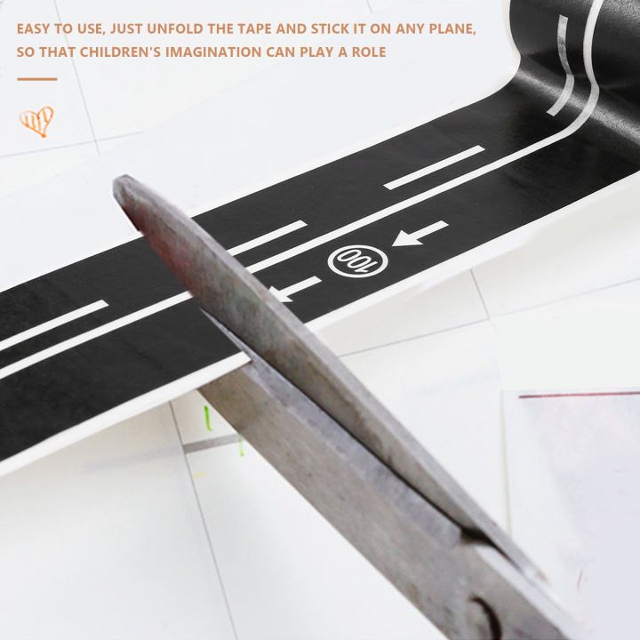 Railway%20Highway%20Road%20Tape%204%20Rolls%204.8cmx5M%20Sticker%20Traffic%20Road%20Adhesive%20Masking%20Tape%20Road%20for%20Kids%20DIY%20Toy%20Car%20Play%20-%20Image%205