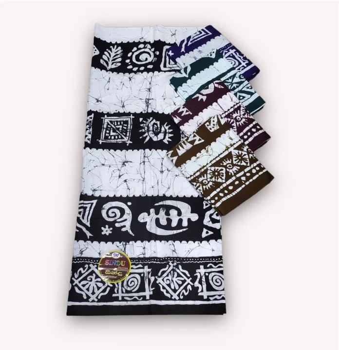 Sandstone Batik Sarong Set Indian Sarong 2M ( Random Design )