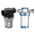 2 Set Water Filter Front Tap Water Purifier Mesh Strainer Water Pump Filter Irrigation High Flow Pipeline Filter, 142X113X55Mm & 121X88X52Mm. 