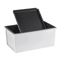 Loaf Pan with Lid Non-Stick Black Bread Loaf Pans Covered Loaf Pan for Sandwich Bread for Bakeware Toast Oven Baking. 